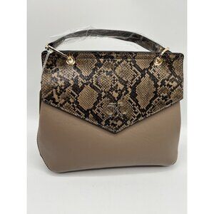CXL by Christian Lacroix, Sable Prism Python, Dark Taupe, Crossbody, Roomy, NWT